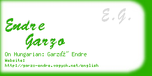 endre garzo business card